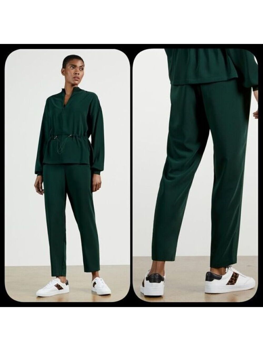 Ted Baker London Aliadd – Rib Detail Jogger Dark Green